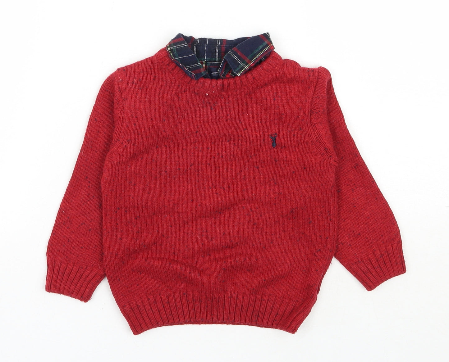 NEXT Baby Red  Acrylic Pullover Jumper Size 12-18 Months  Pullover