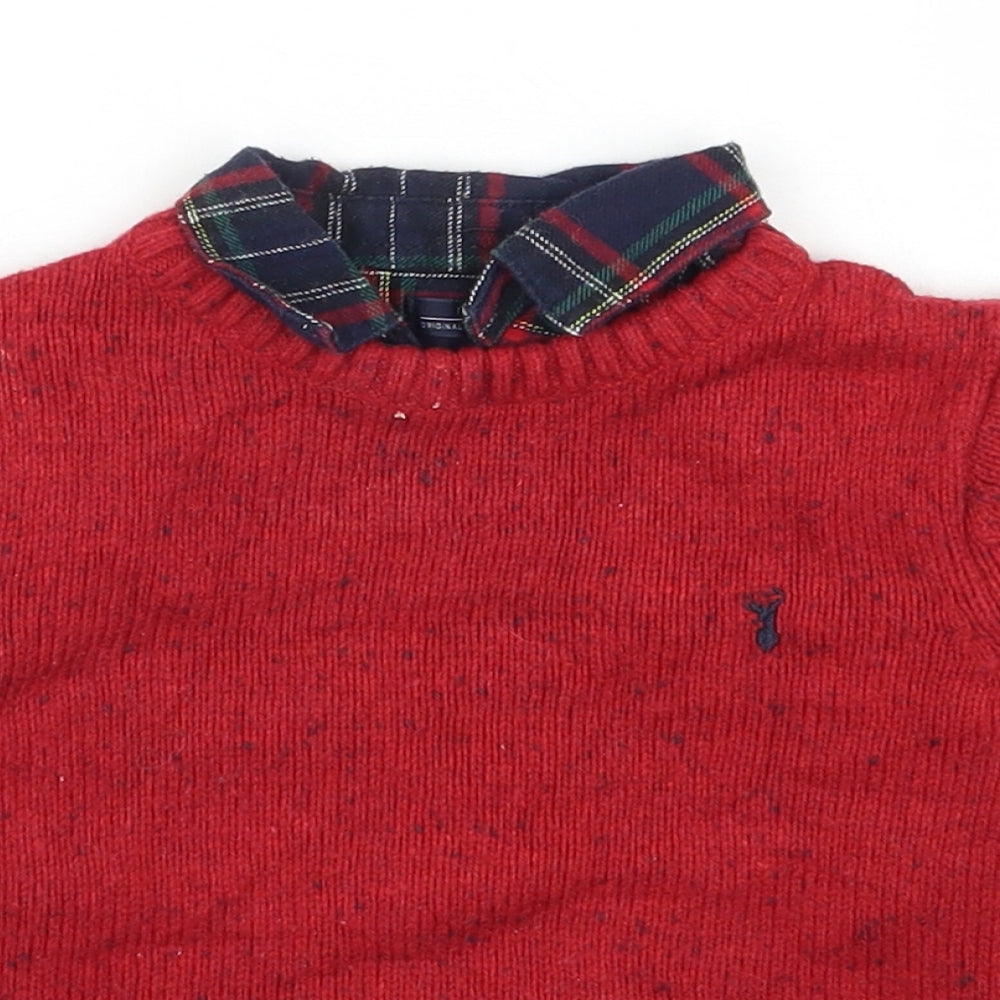 NEXT Baby Red  Acrylic Pullover Jumper Size 12-18 Months  Pullover