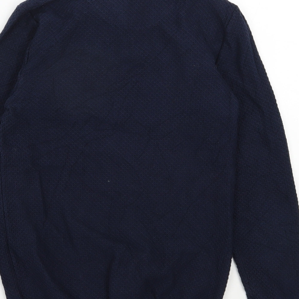 NEXT Boys Blue Collared  Cotton Pullover Jumper Size 11 Years  Pullover
