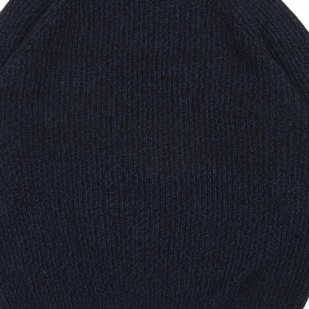 Cedar Wood State Mens Blue Round Neck  Acrylic Pullover Jumper Size L
