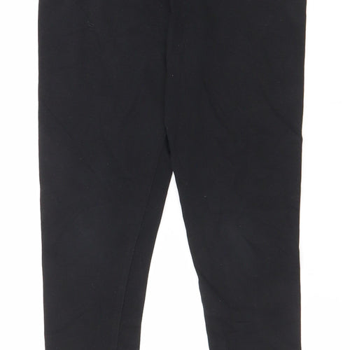 NEXT Girls Black  Cotton Jogger Trousers Size 8 Years  Regular Pullover - Leggings