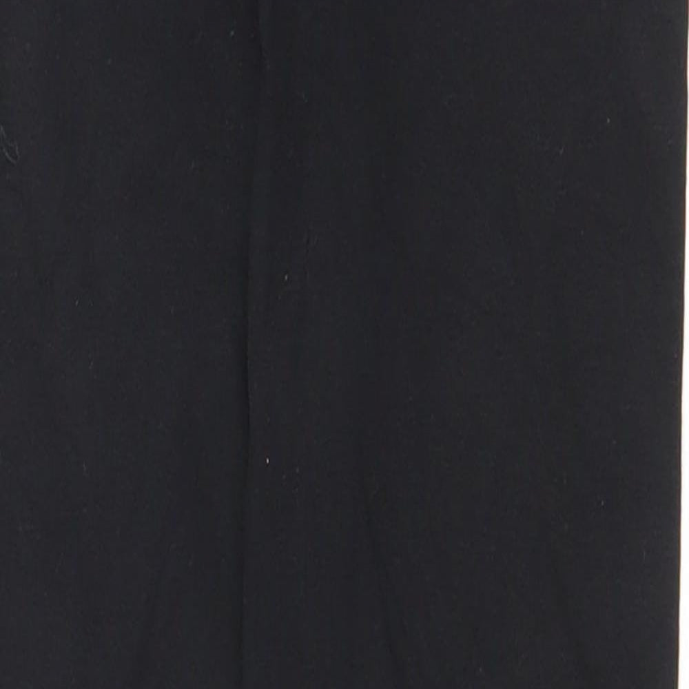 NEXT Girls Black  Cotton Jogger Trousers Size 8 Years  Regular Pullover - Leggings