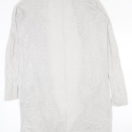 Gap Womens Grey V-Neck  Polyester Cardigan Jumper Size S