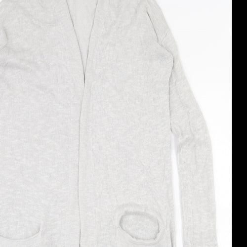 Gap Womens Grey V-Neck  Polyester Cardigan Jumper Size S