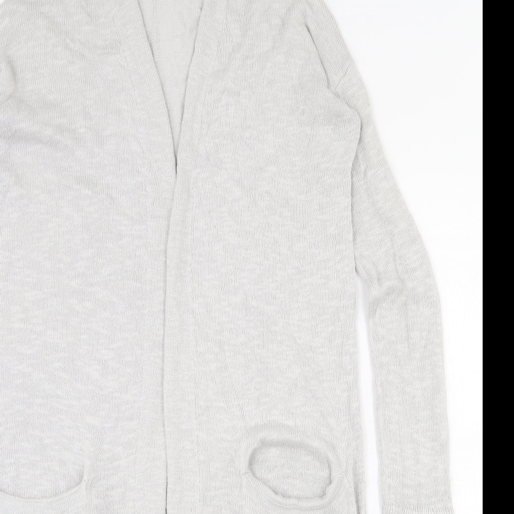 Gap Womens Grey V-Neck  Polyester Cardigan Jumper Size S