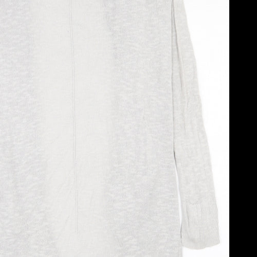 Gap Womens Grey V-Neck  Polyester Cardigan Jumper Size S