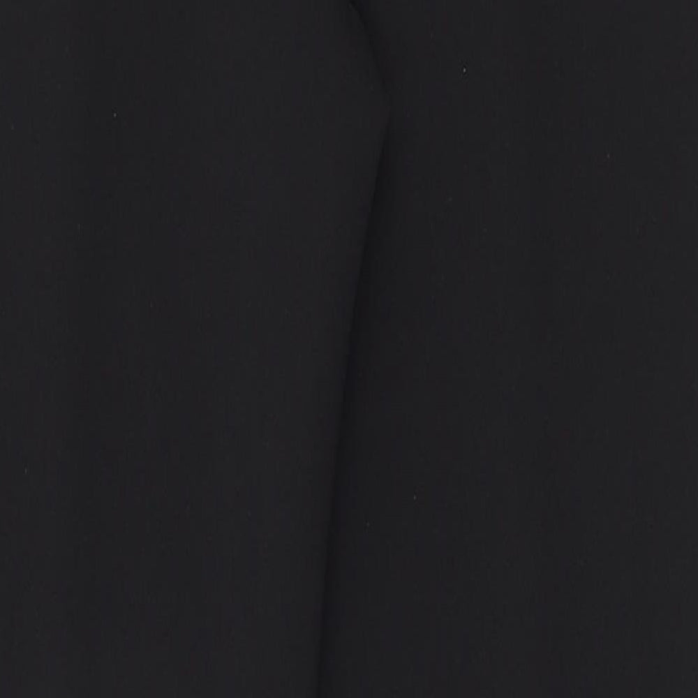 Pinns Womens Black  Polyester Trousers  Size 10 L27 in Regular
