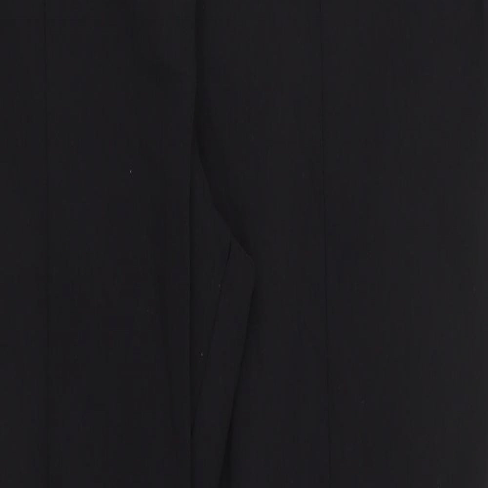 Pinns Womens Black  Viscose Capri Trousers Size 12 L27 in Regular