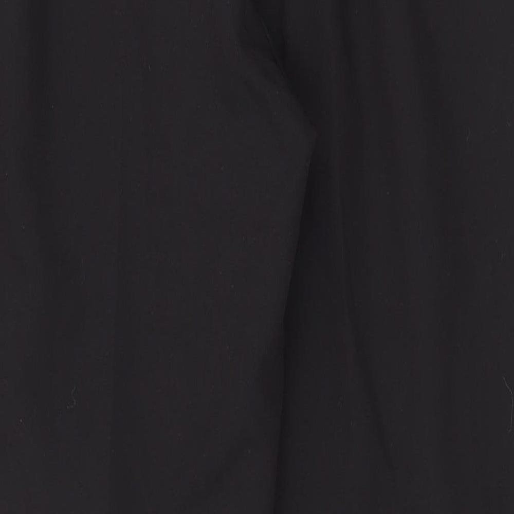 New Look Womens Black Houndstooth Polyester Capri Trousers Size 12 L26.5 in Regular