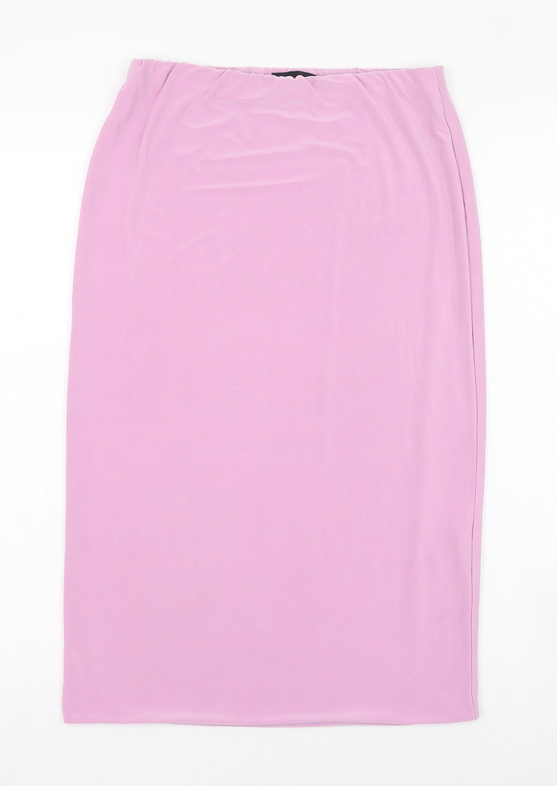 PRETTYLITTLETHING Womens Pink  Polyester Straight & Pencil Skirt Size 12
