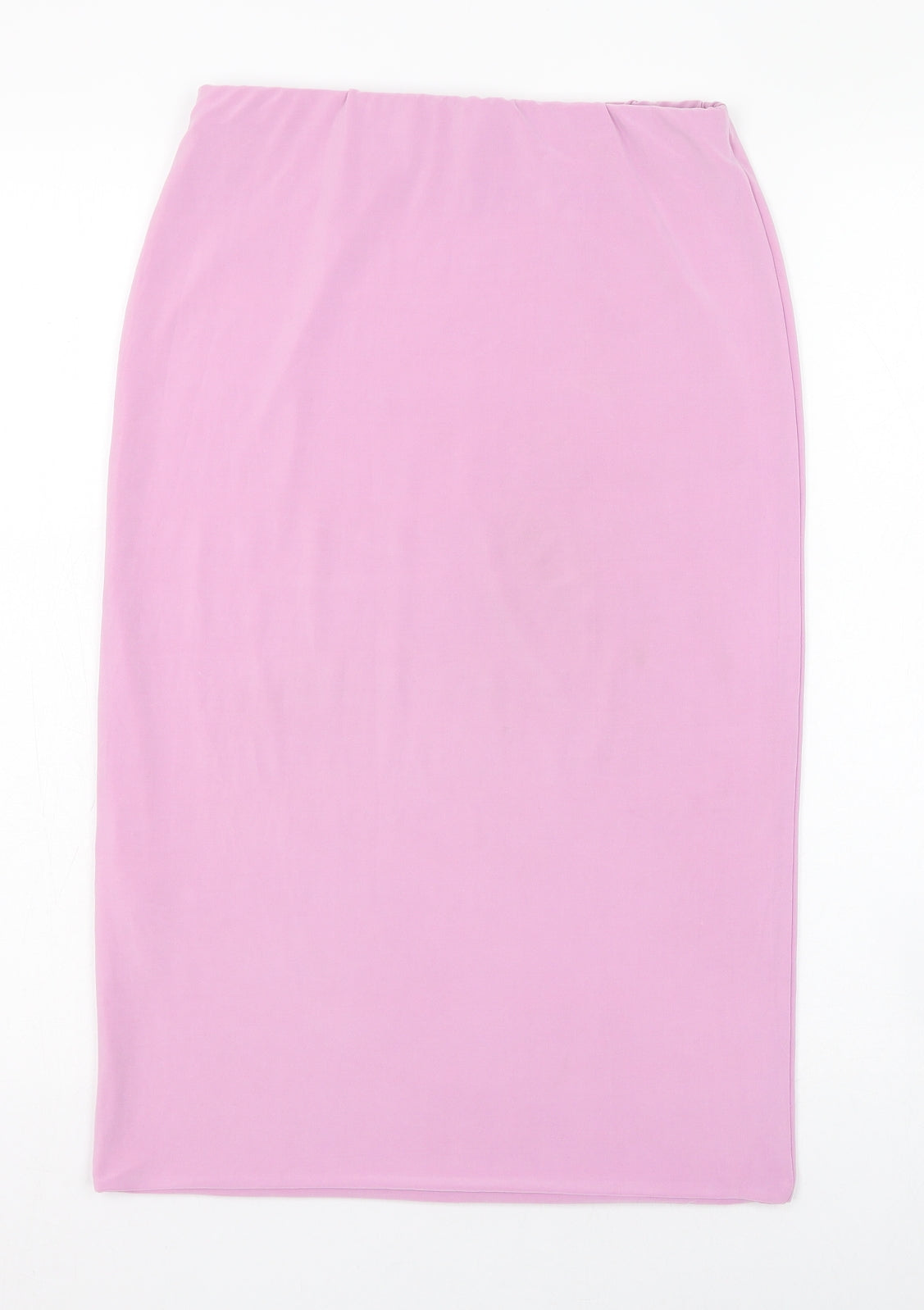 PRETTYLITTLETHING Womens Pink  Polyester Straight & Pencil Skirt Size 12