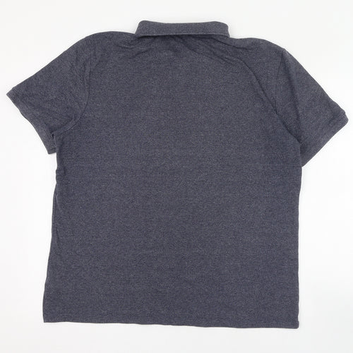 F&F Mens Blue  Cotton  Polo Size XL Collared Pullover