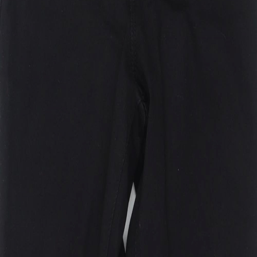 Primark Womens Black  Cotton Skinny Jeans Size 6 L28 in Regular Zip