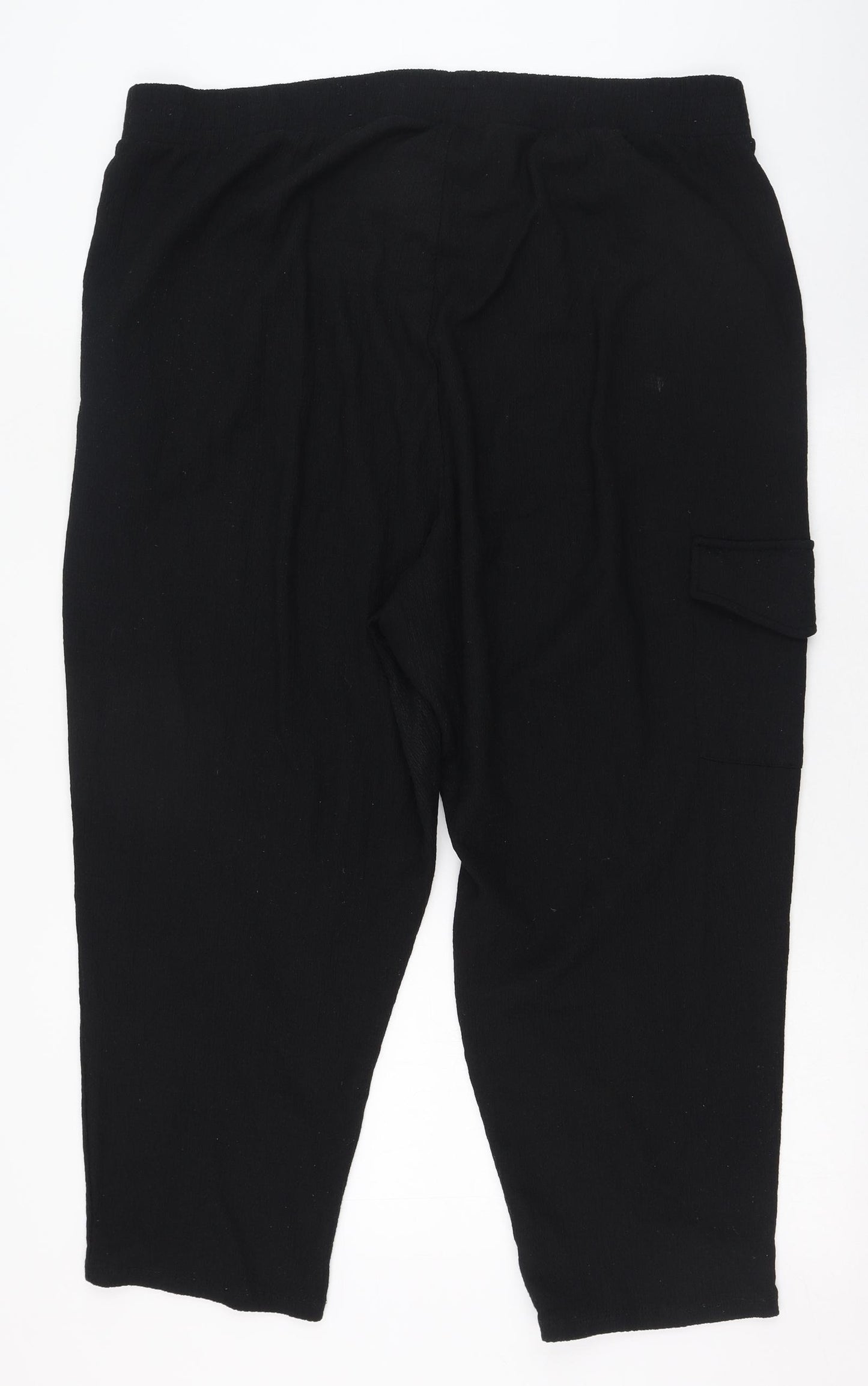 George Womens Black  Polyester Jegging Trousers Size 22 L24 in Regular Tie