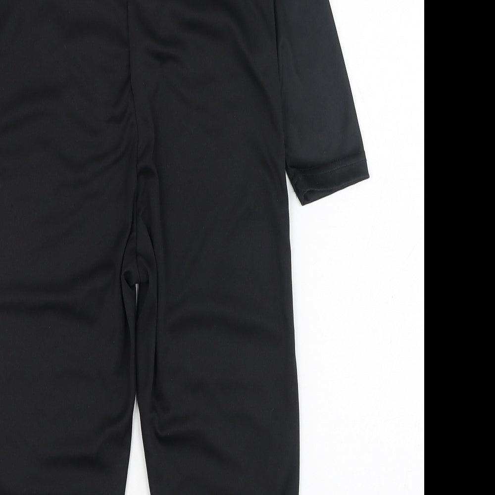 Morrisons Boys Black  Polyester  One Piece Size 3-4 Years  Hook & Loop - Sketeton, Fancy dress, Halloween, Costume