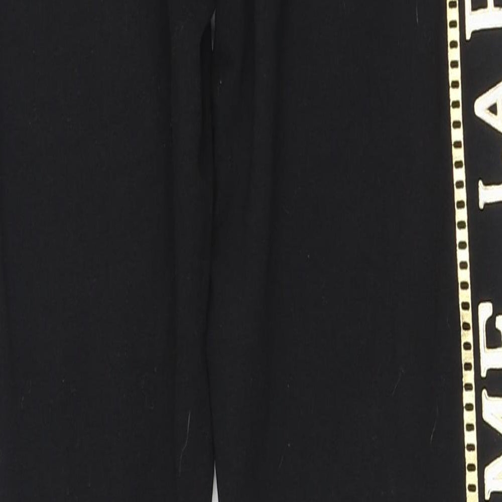 Pep&co Womens Black  Cotton Jogger Leggings Size 12 L26 in