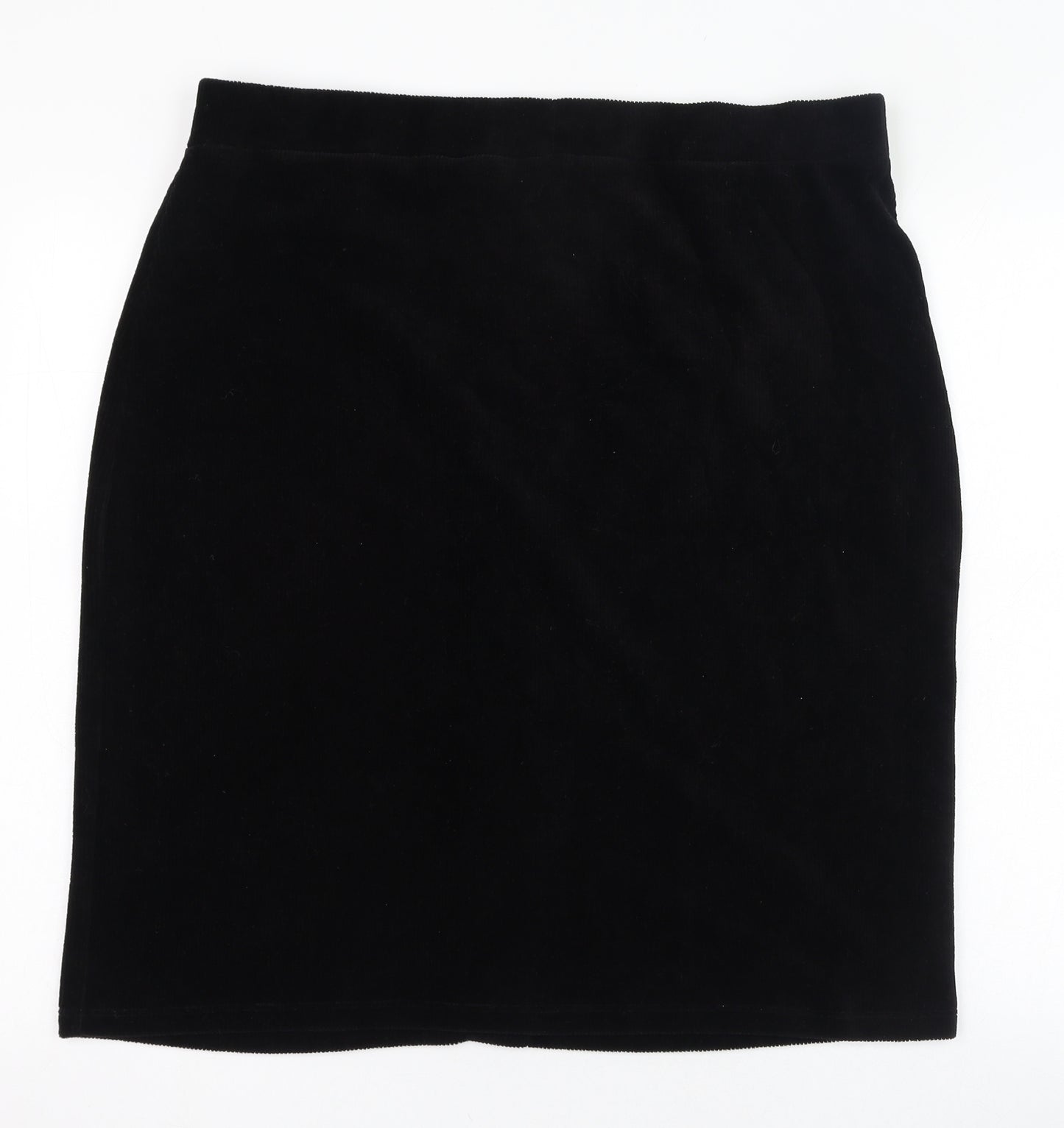 TU Womens Black  Cotton Straight & Pencil Skirt Size 18