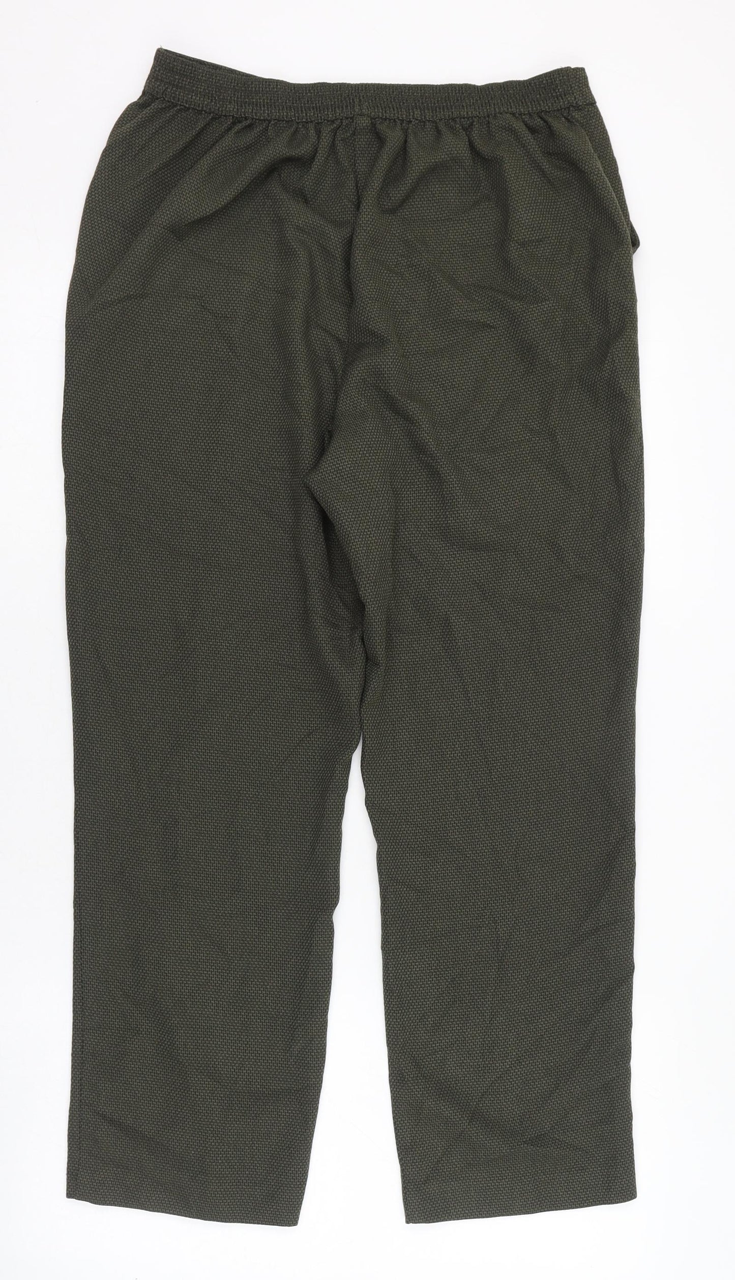 Honor Milburn Womens Green  Polyester Carrot Trousers Size 14 L26 in Regular