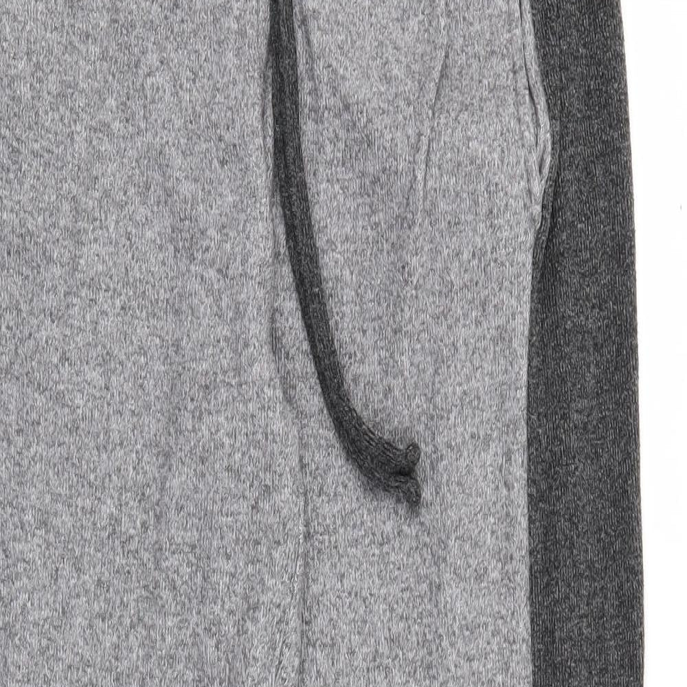 TU Womens Grey  Polyester Jogger Trousers Size 12 L24 in Regular Tie
