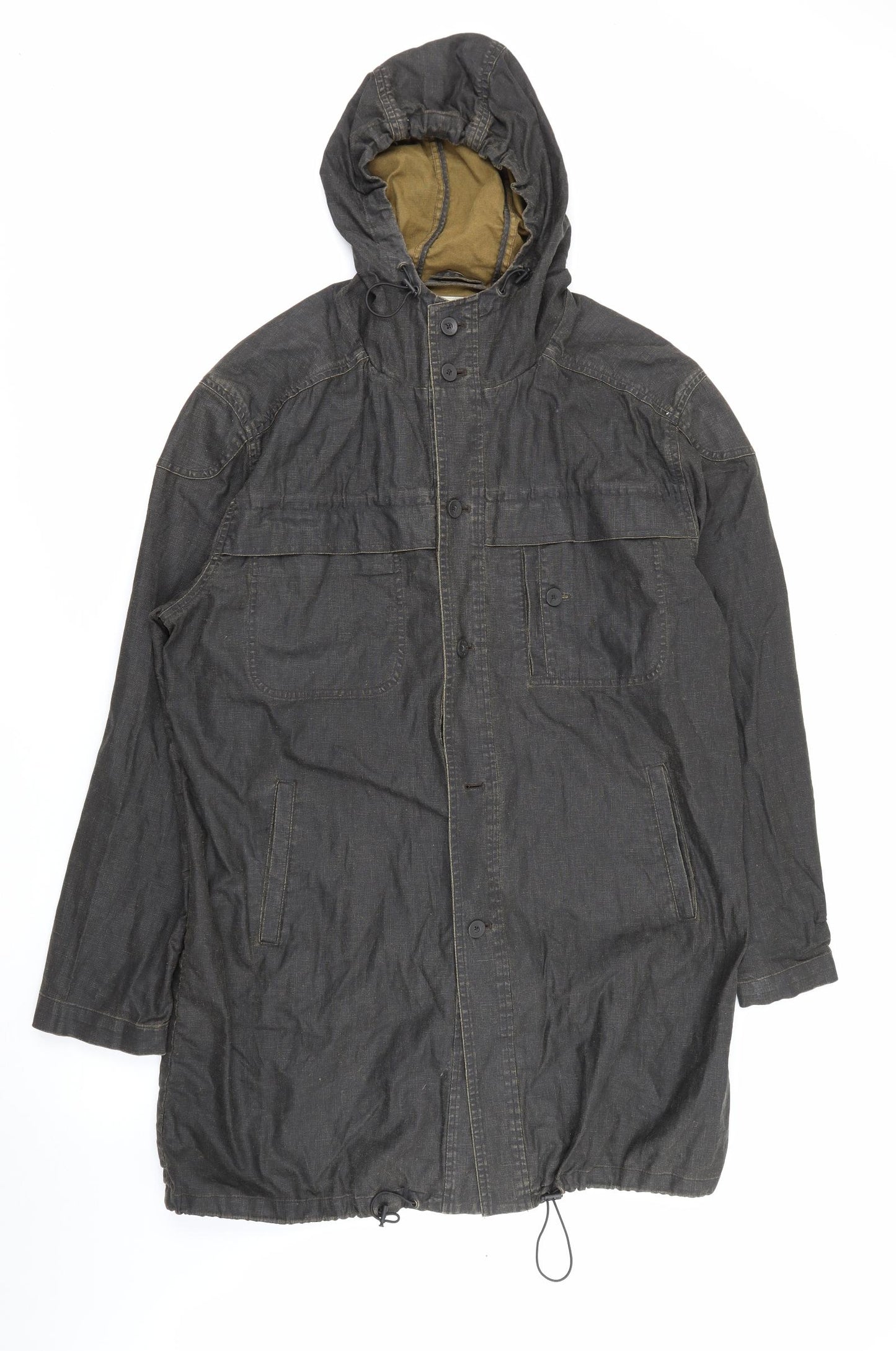 Rocha John Rocha Mens Brown   Jacket Coat Size M  Button