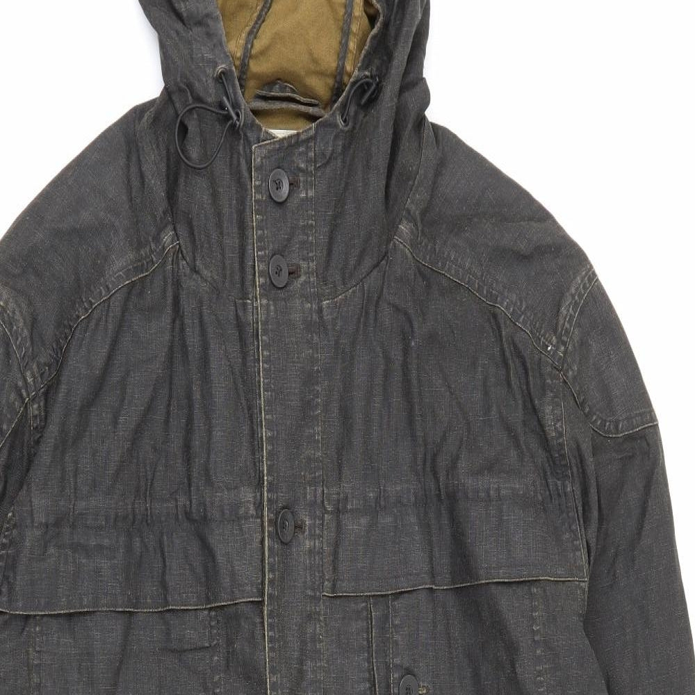 Rocha John Rocha Mens Brown   Jacket Coat Size M  Button