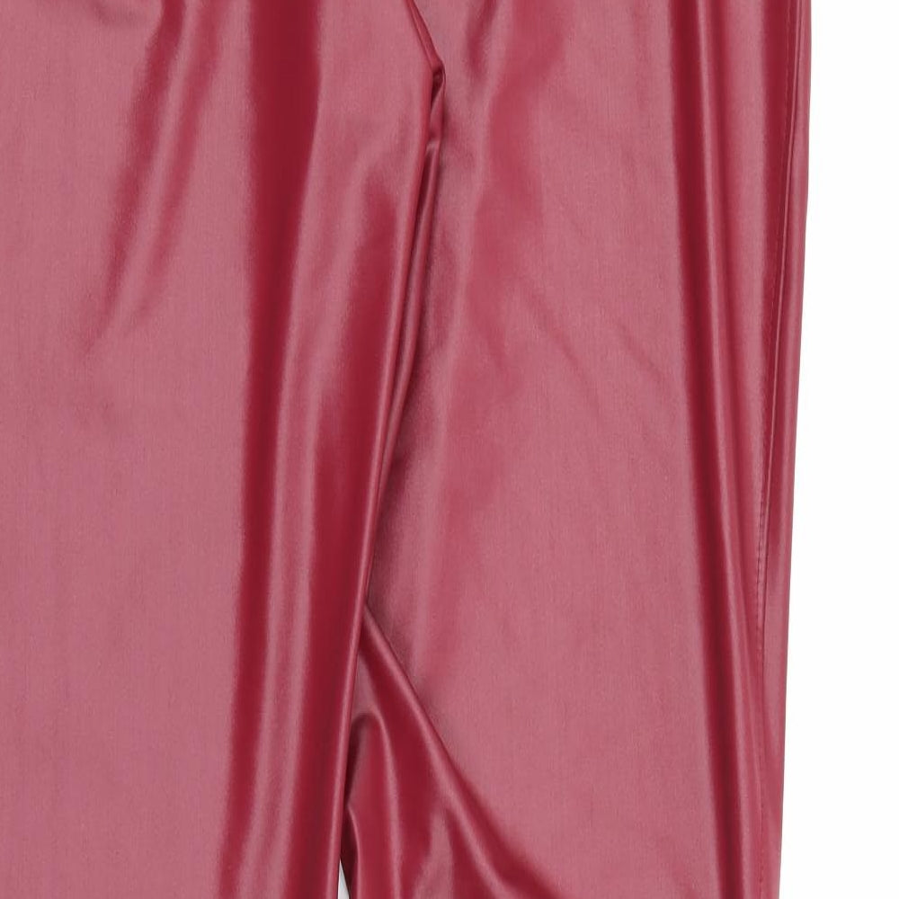 Preworn Womens Red  Cotton Jegging Leggings Size XL L29 in
