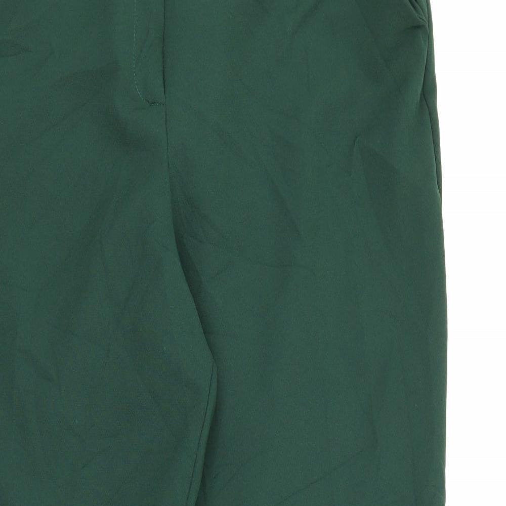 ASOS Womens Green  Polyester Carrot Trousers Size 16 L25 in Regular Zip