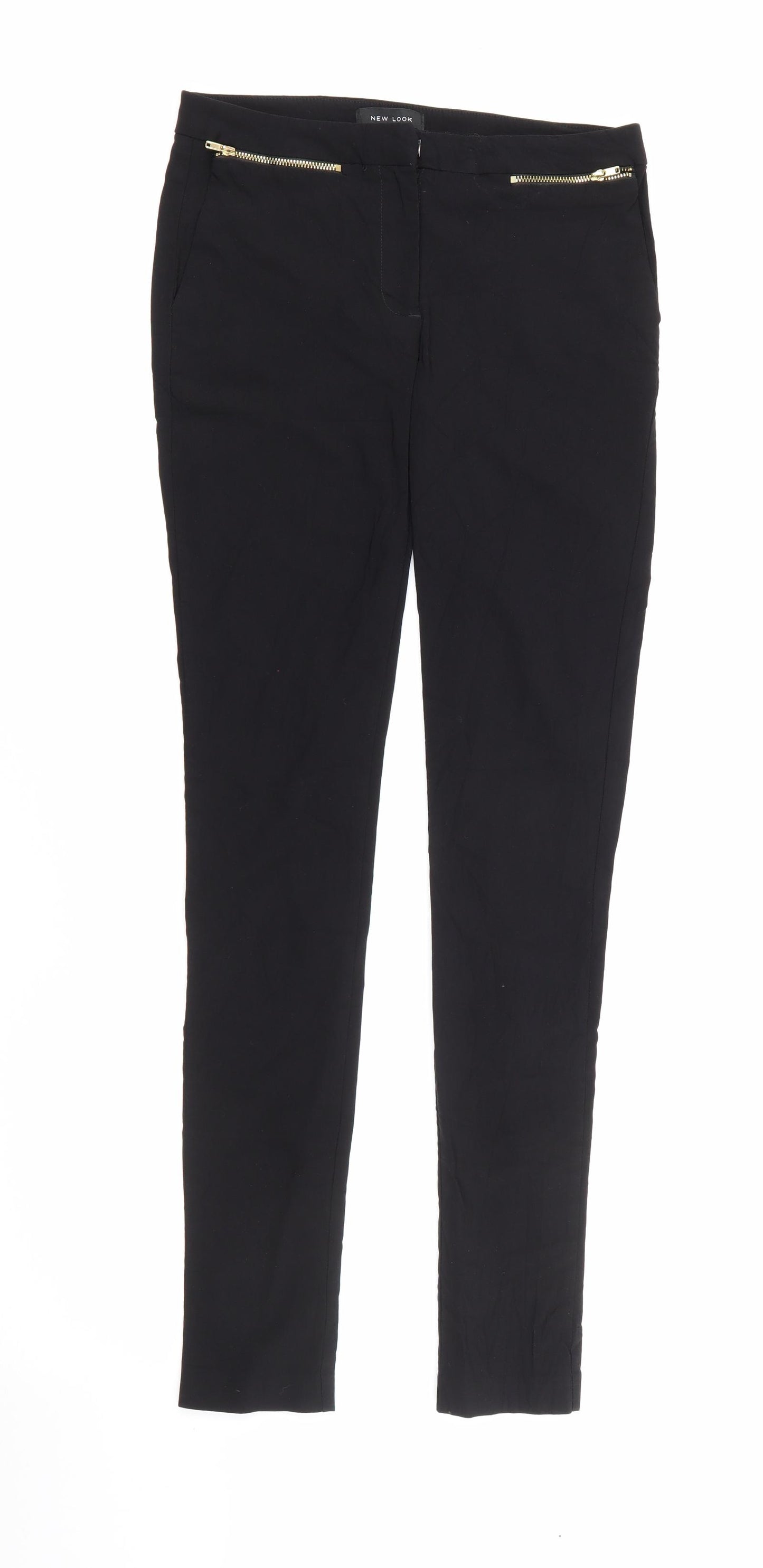 New Look Womens Black  Viscose Jegging Leggings Size 8 L28 in