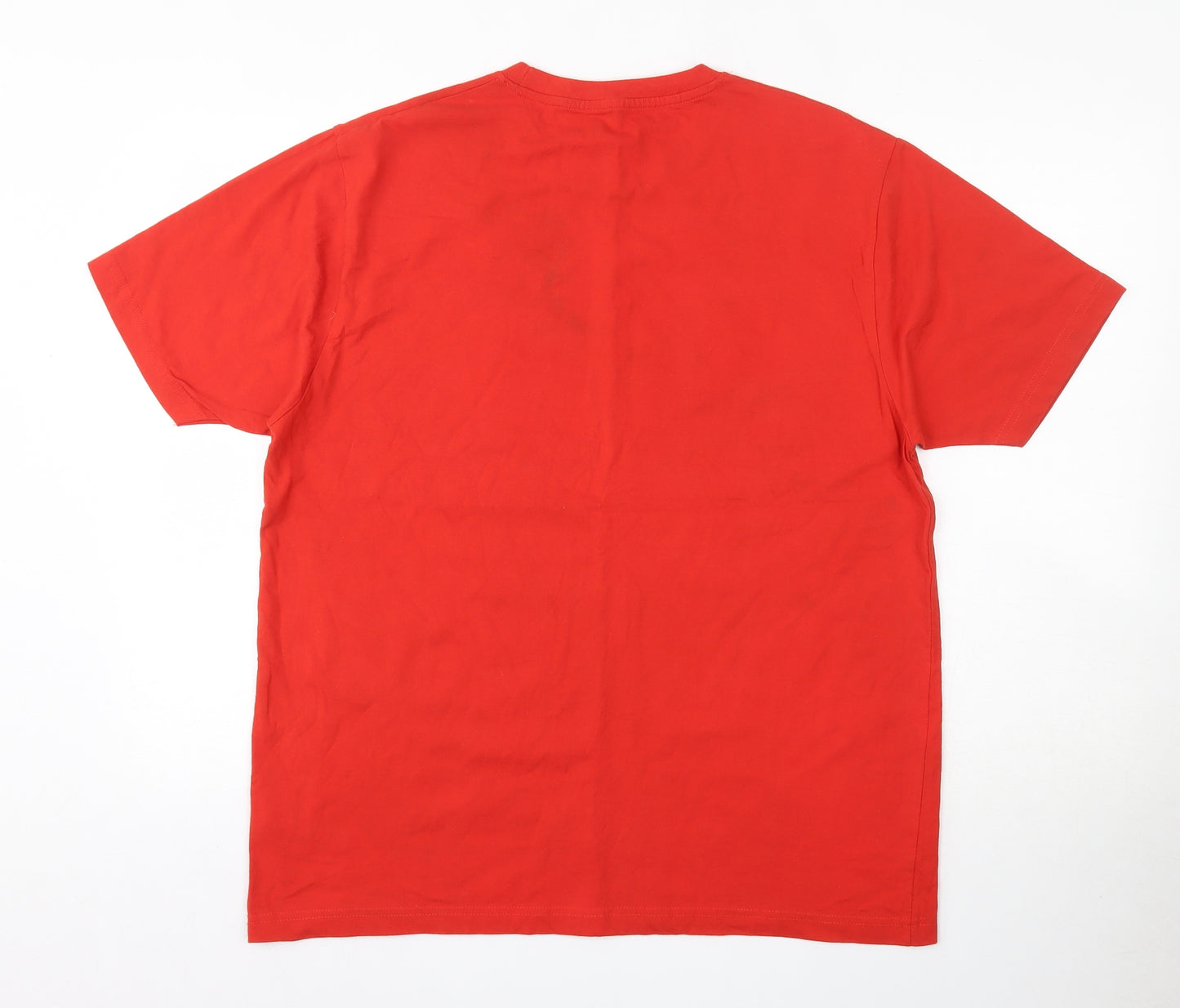 Budweiser Mens Red  Cotton  T-Shirt Size XL Round Neck