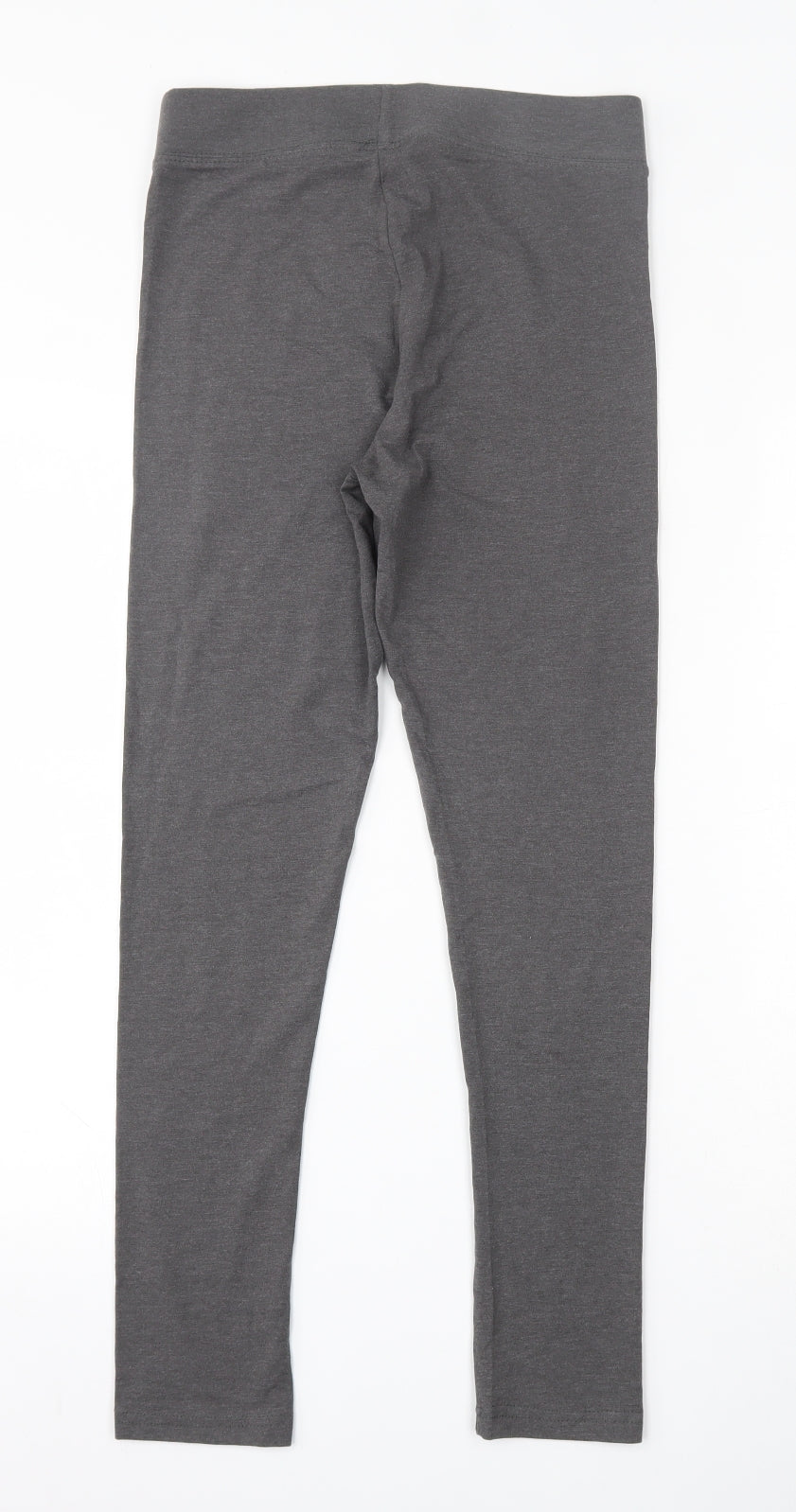 Dunnes Stores Womens Grey  Cotton Capri Leggings Size S L26.5 in