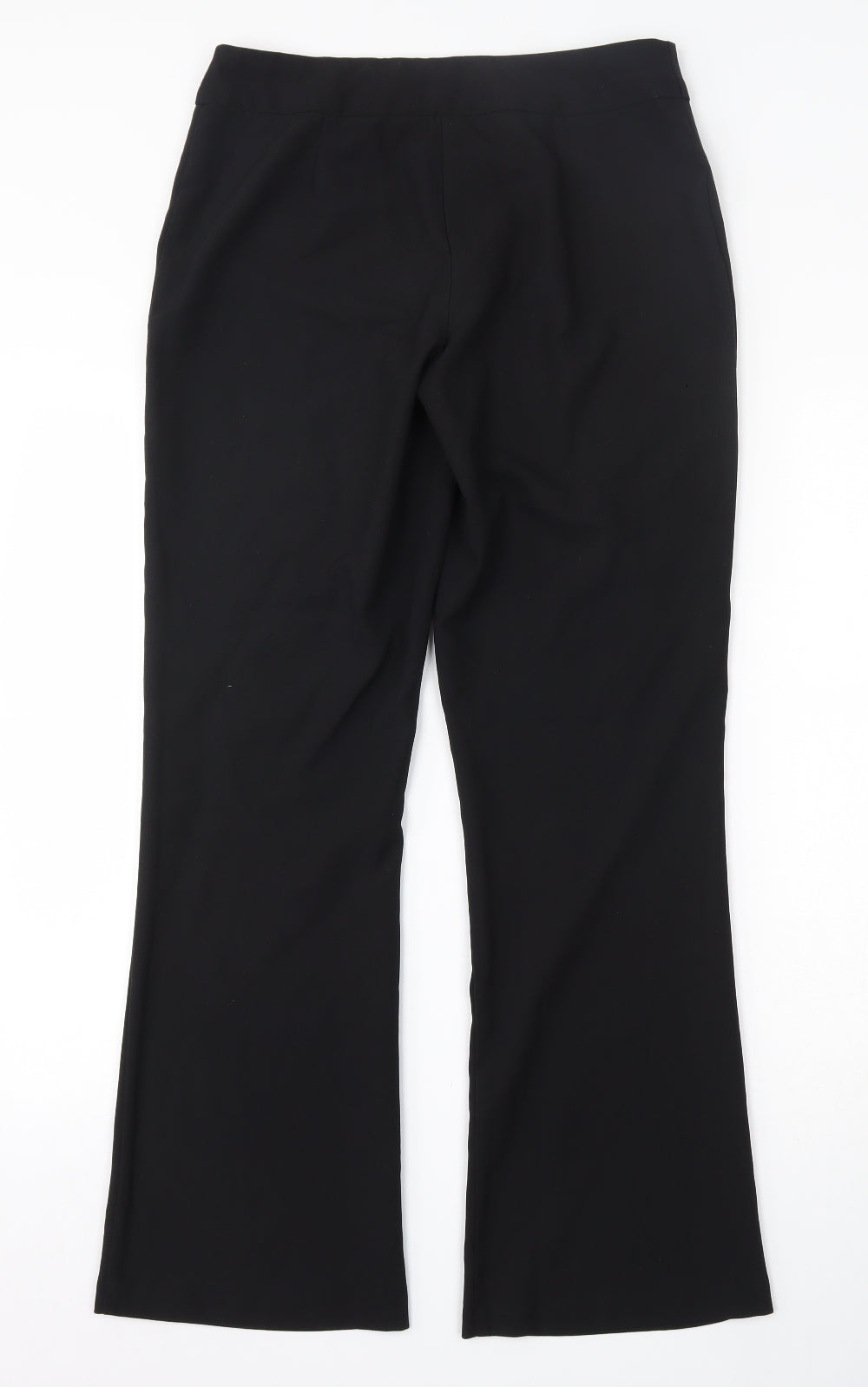 George Womens Black  Polyester Trousers  Size 10 L30 in Regular Hook & Eye
