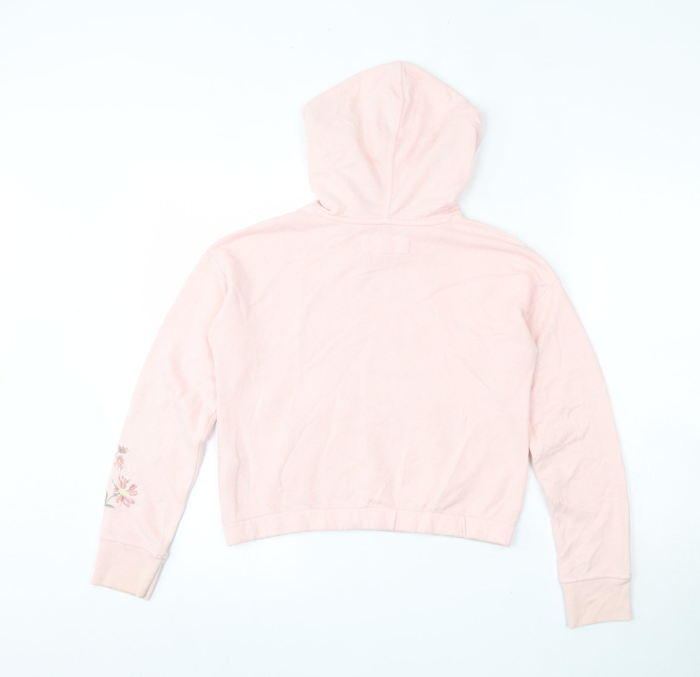 abercrombie kids Girls Pink  Cotton Pullover Hoodie Size 9-10 Years