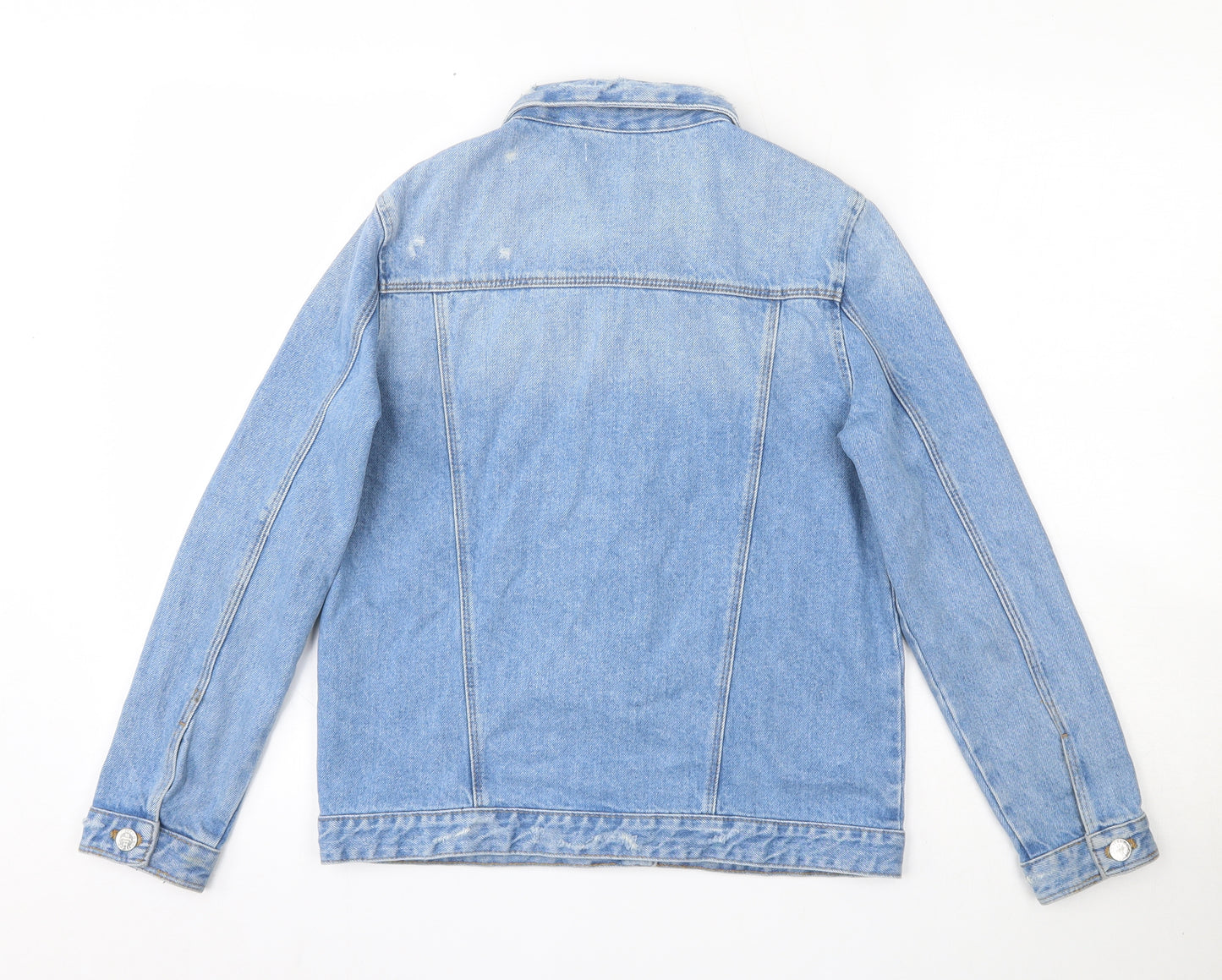 Marks and Spencer Girls Blue   Jacket  Size 11-12 Years  Button
