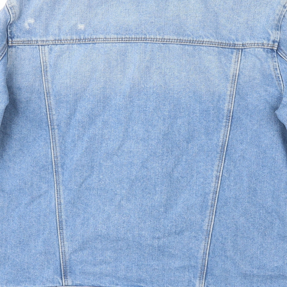 Marks and Spencer Girls Blue   Jacket  Size 11-12 Years  Button