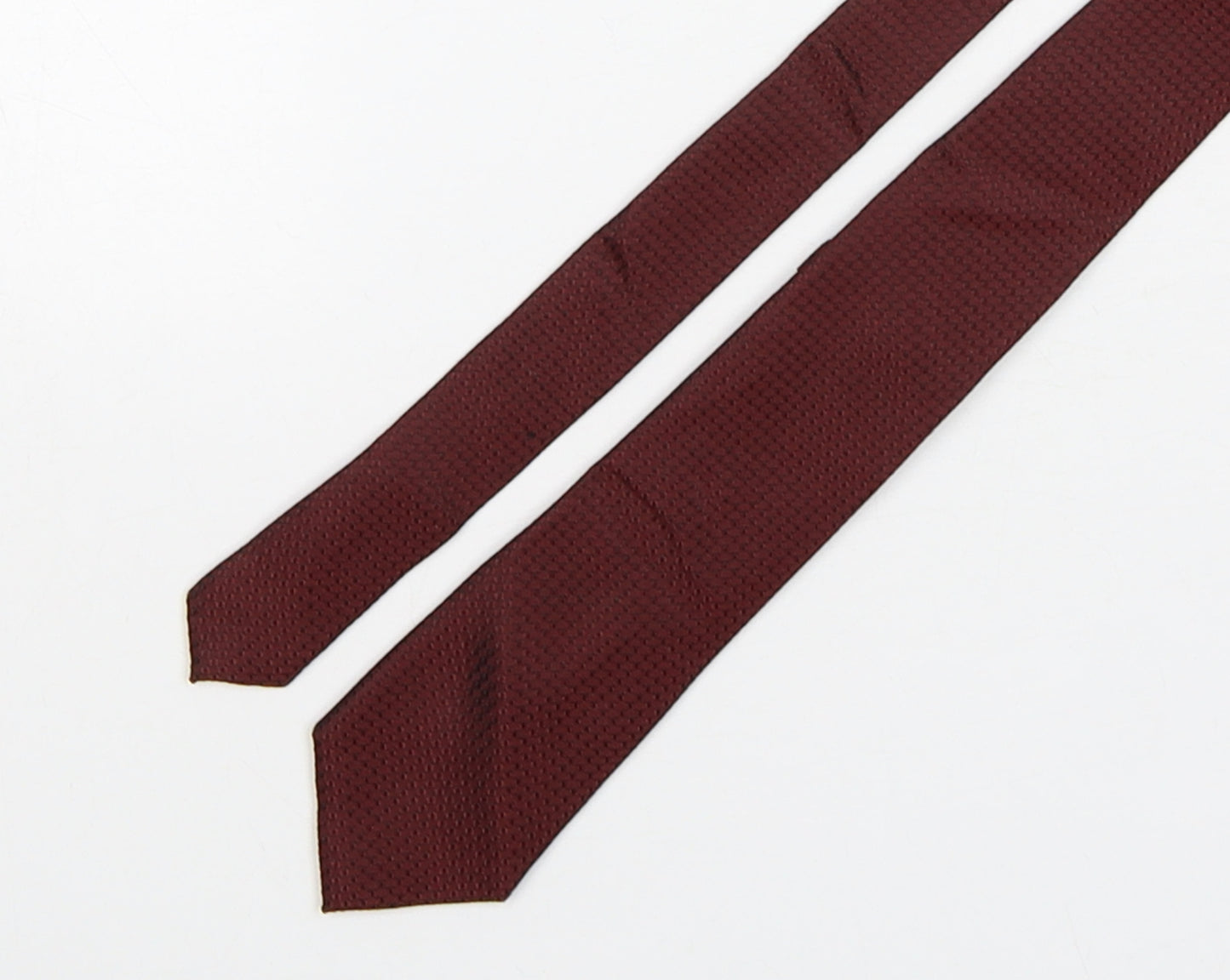 Austin Reed Mens Red Grenadine Silk Pointed Tie One Size
