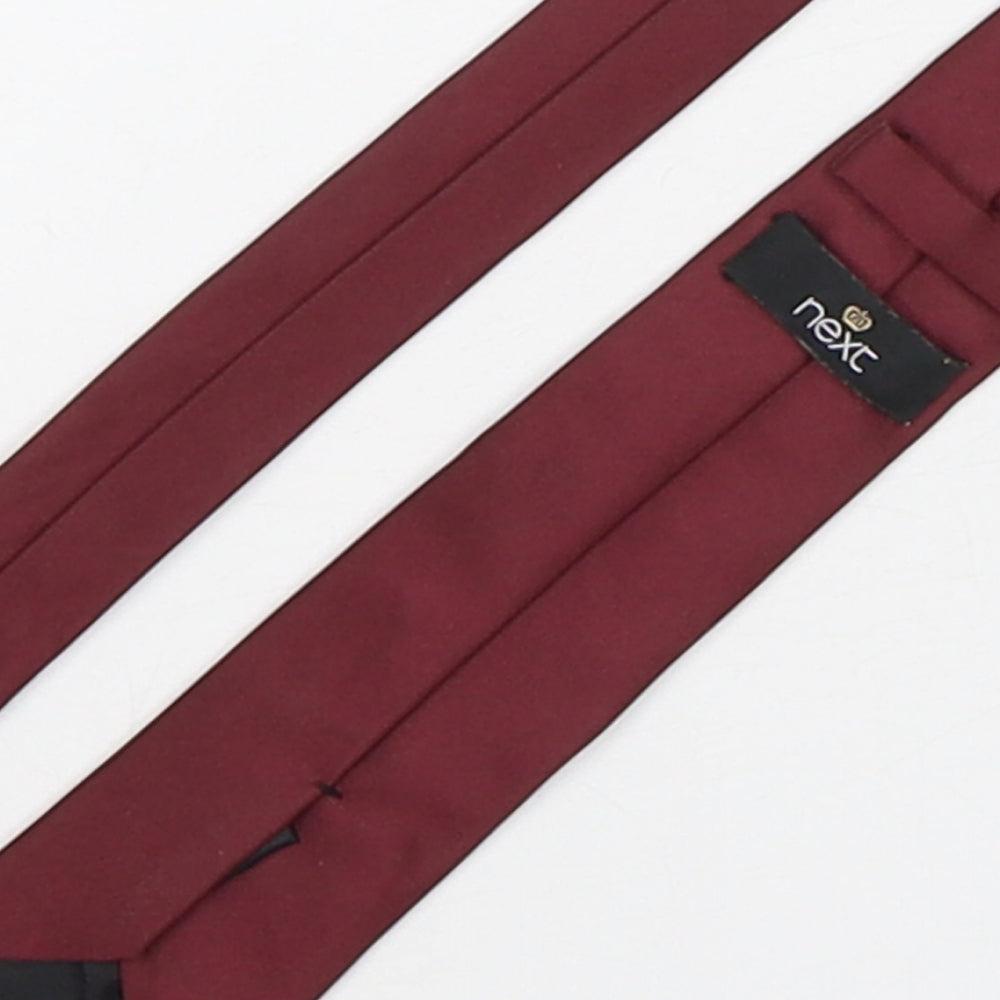 NEXT Mens Red  Polyester Pointed Tie One Size