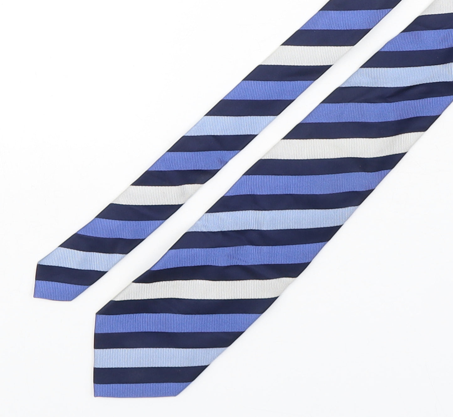 NEXT Mens Multicoloured Striped Silk Pointed Tie One Size