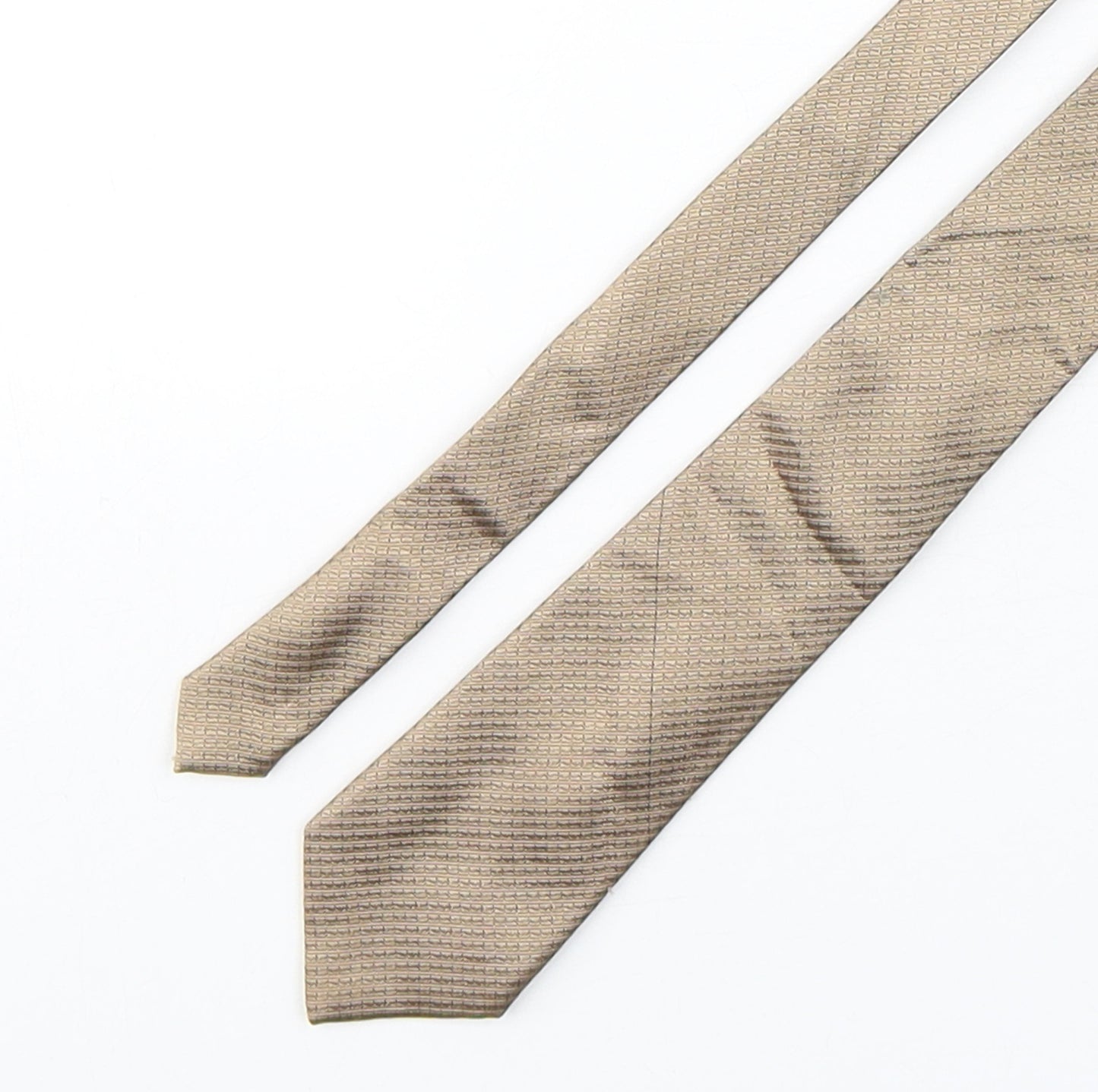 NEXT Mens Brown  Silk Pointed Tie One Size