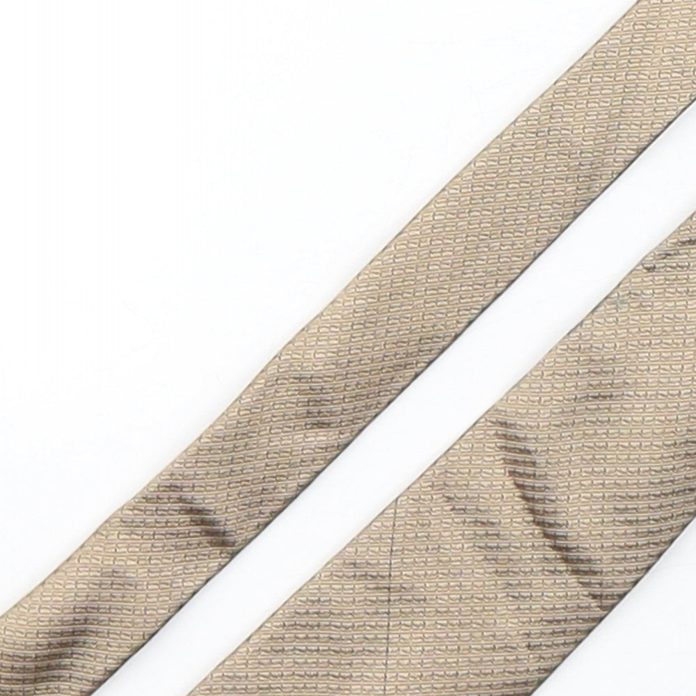 NEXT Mens Brown  Silk Pointed Tie One Size