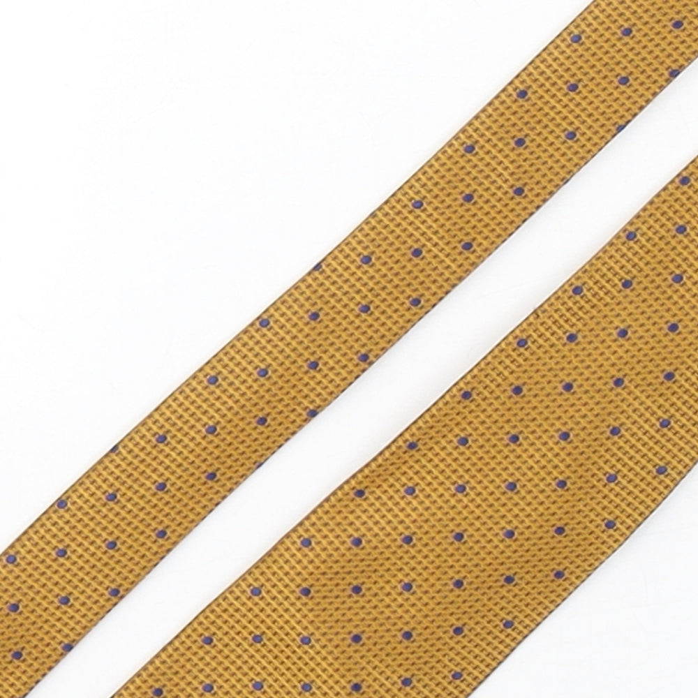 Skopes  Mens Multicoloured Polka Dot Polyester Pointed Tie One Size
