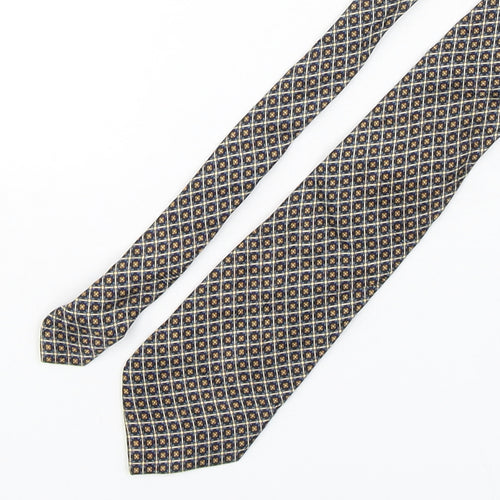 Palais Des Doges Mens Multicoloured Geometric Silk Pointed Tie One Size