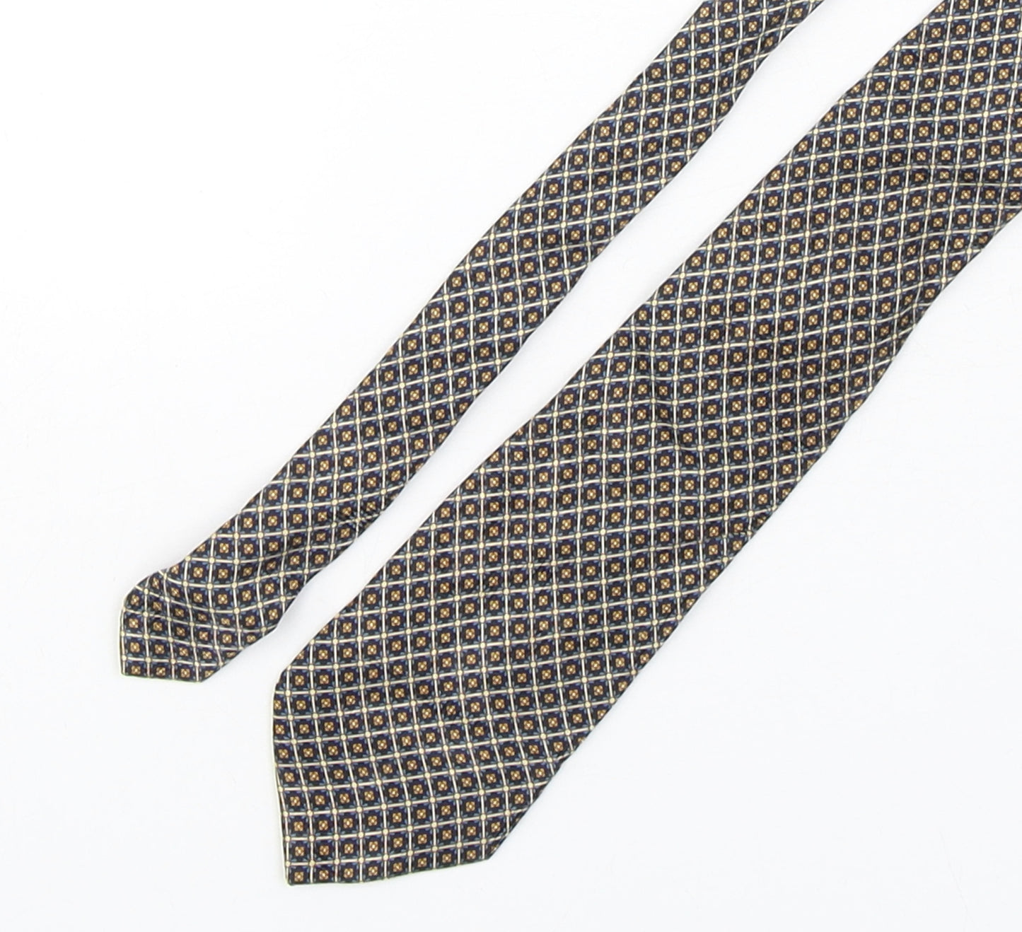 Palais Des Doges Mens Multicoloured Geometric Silk Pointed Tie One Size