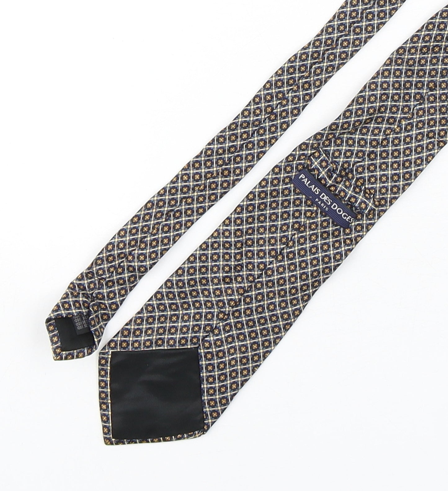 Palais Des Doges Mens Multicoloured Geometric Silk Pointed Tie One Size