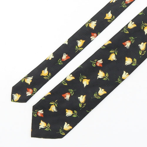 Havana  Mens Multicoloured Floral Polyester Pointed Tie One Size