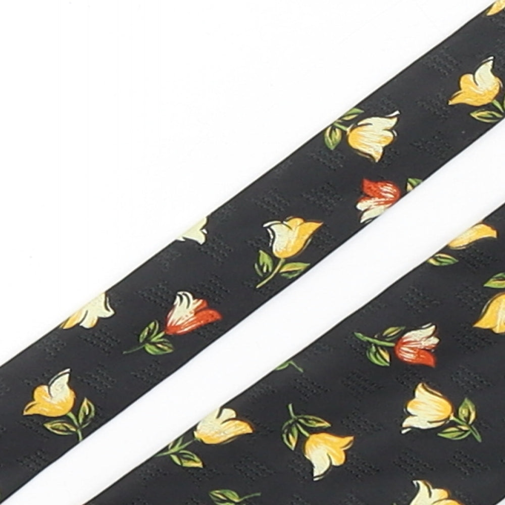 Havana  Mens Multicoloured Floral Polyester Pointed Tie One Size