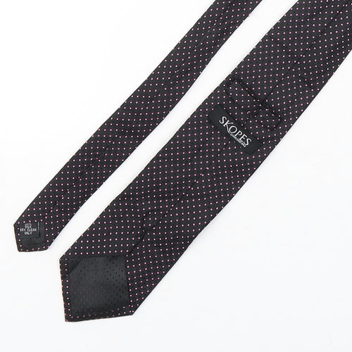 Skopes Mens Multicoloured Polka Dot Silk Pointed Tie One Size