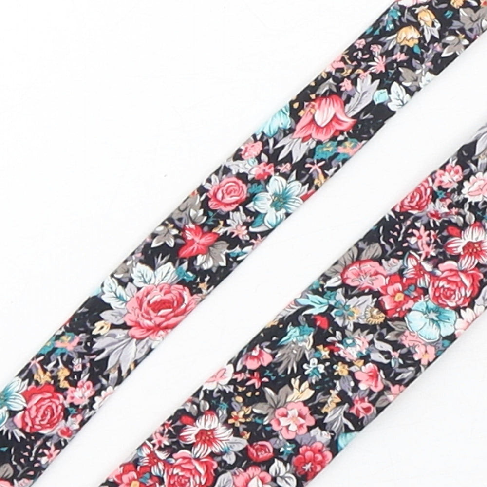 OneSix5ive Mens Multicoloured Floral Cotton Pointed Tie One Size