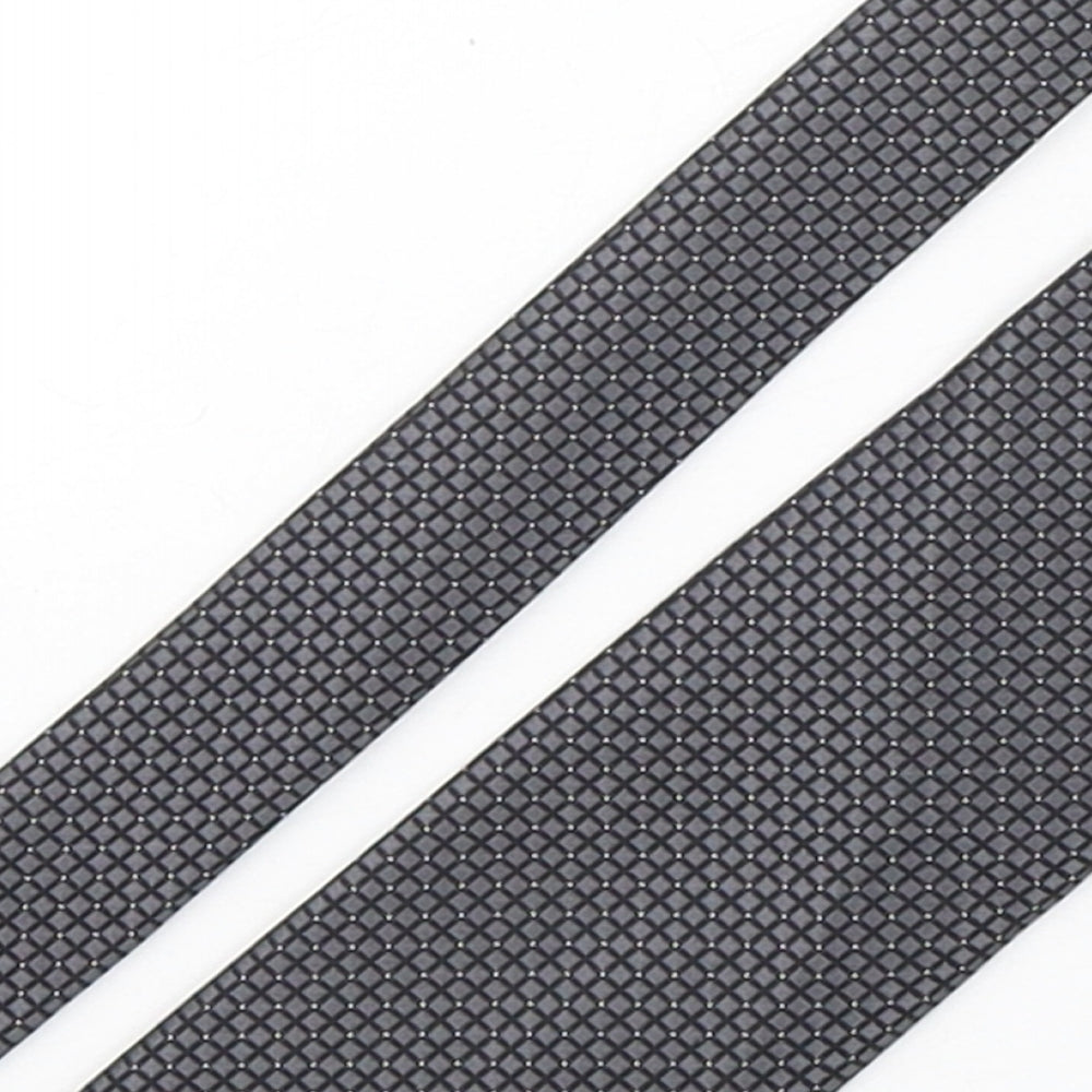 The Collection by Debenhams Mens Grey Plaids & Checks Polyester Pointed Tie One Size
