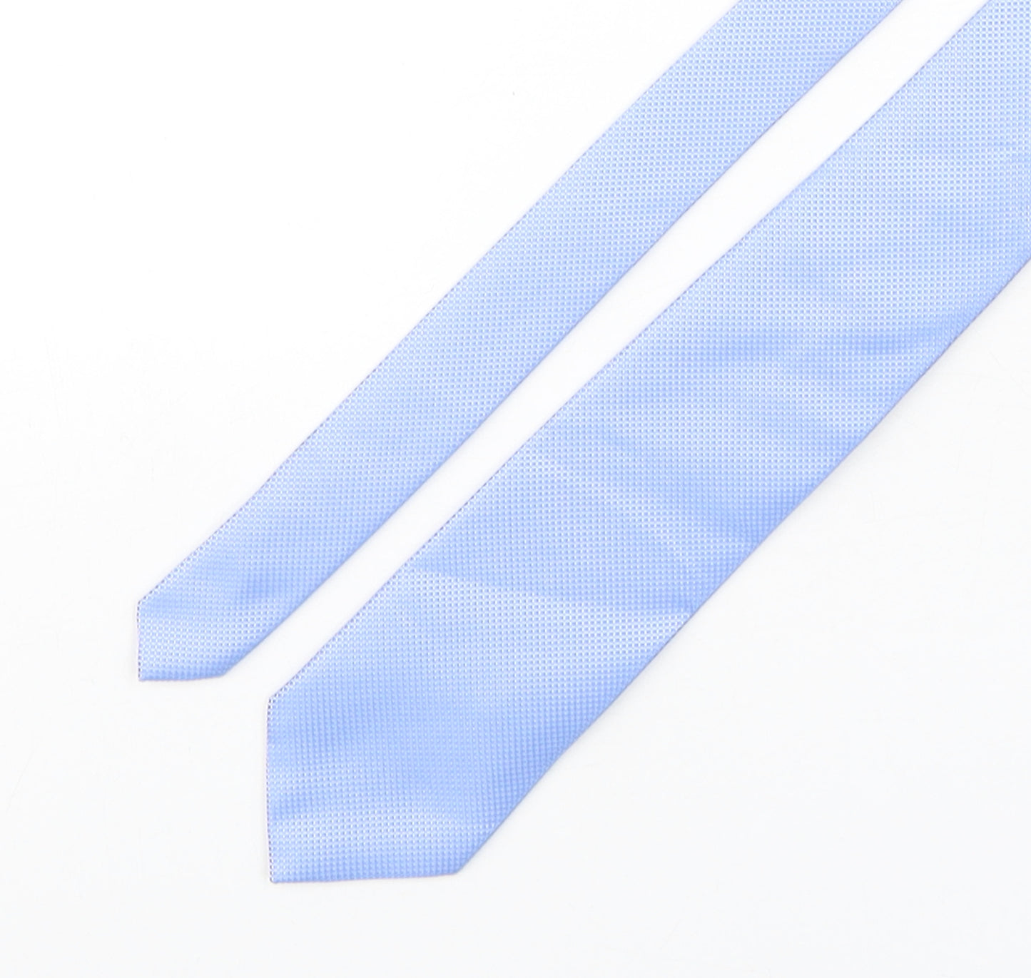 Thomas Nash  Mens Blue Grenadine Polyester Pointed Tie One Size