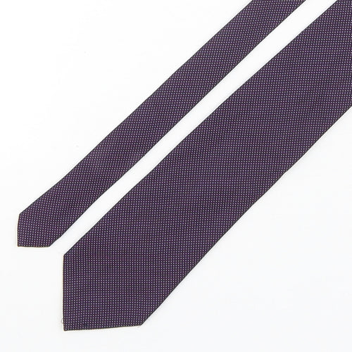 Fletchers Gallery  Mens Multicoloured Plaids & Checks Polyester Pointed Tie One Size